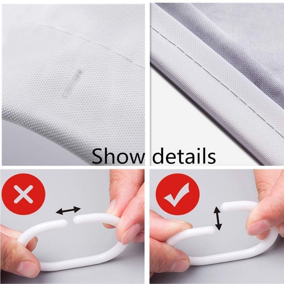 Independence Day Shower Curtain, Happy 4th of July 12 Hooks, 69"x70"Inches - Picture 4 of 5